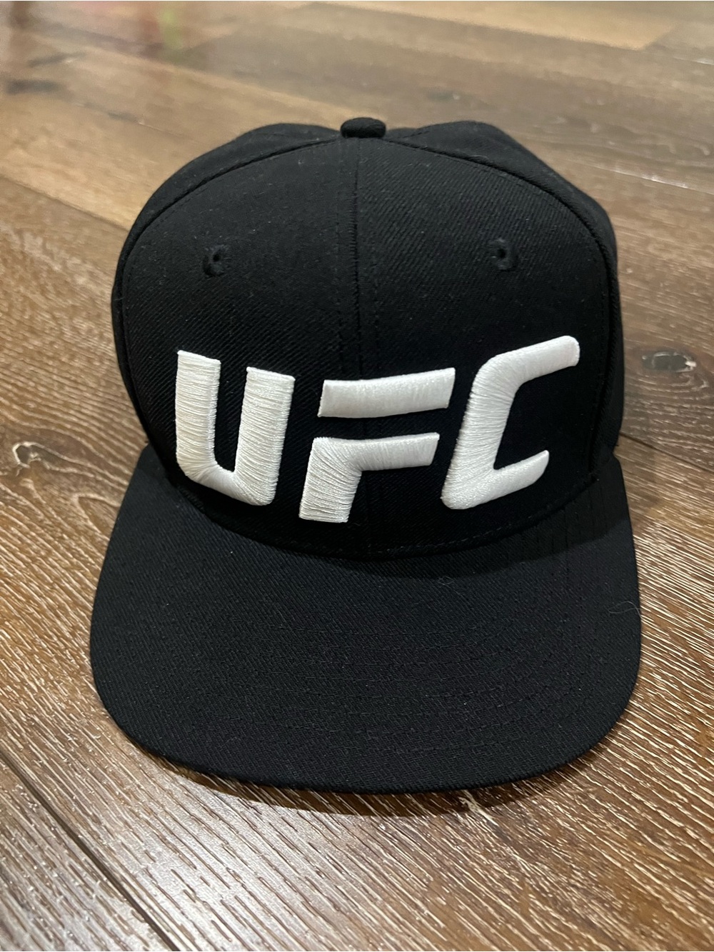 NWOT UFC Black hat with White Embroidered Logo